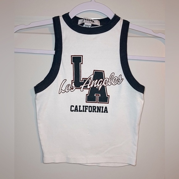 Tilly’s | RSQ | LA California Graphic Crop Tank Top Size XS - Picture 1 of 3